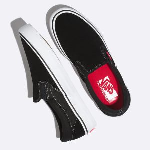 Vans Bayan Kaykay Ayakkabısı Slip-On Pro Siyah/Beyaz | 90111-721